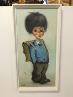 Süsses Bub Portrait Ölbild handsigniert Corwin gerahmt 60...