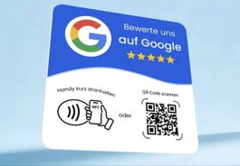 Google Bewertungen im Handumdrehen – NFC & QR Aufsteller 