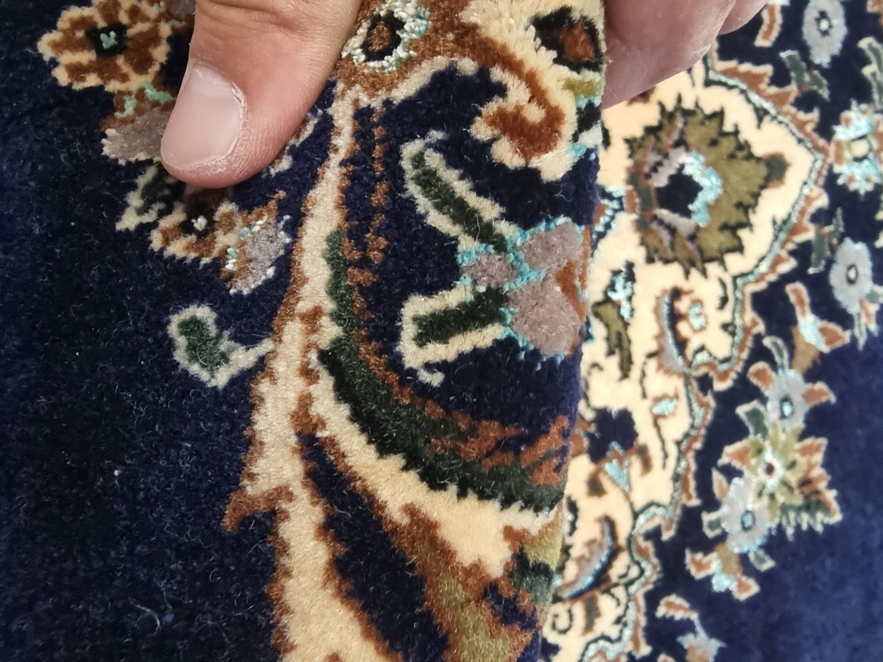 Teppiche: 90x103 Perser Ghom Gereinigt – Gebraucht aus Olten von OrientDeko 4