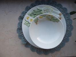Teller und Schüsselchen mit Motiven