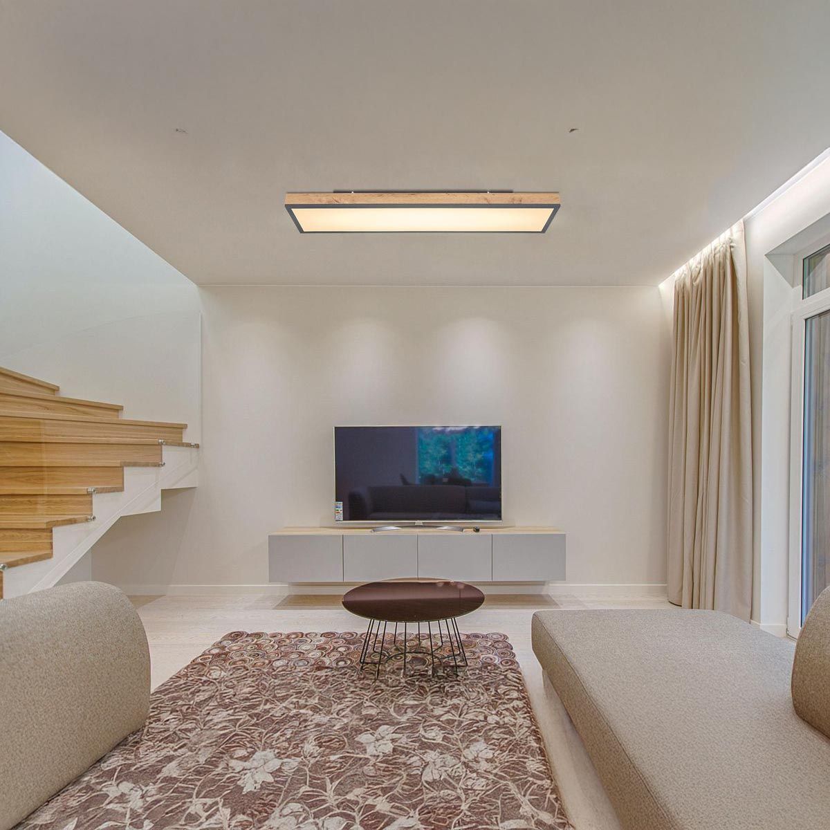 Lampadari & plafoniere: LED Deckenleuchte, Timer, 120 cm x 30 cm – Nuovo (secondo la descrizione) da Kreuzlingen venduto da Smart-Light 1