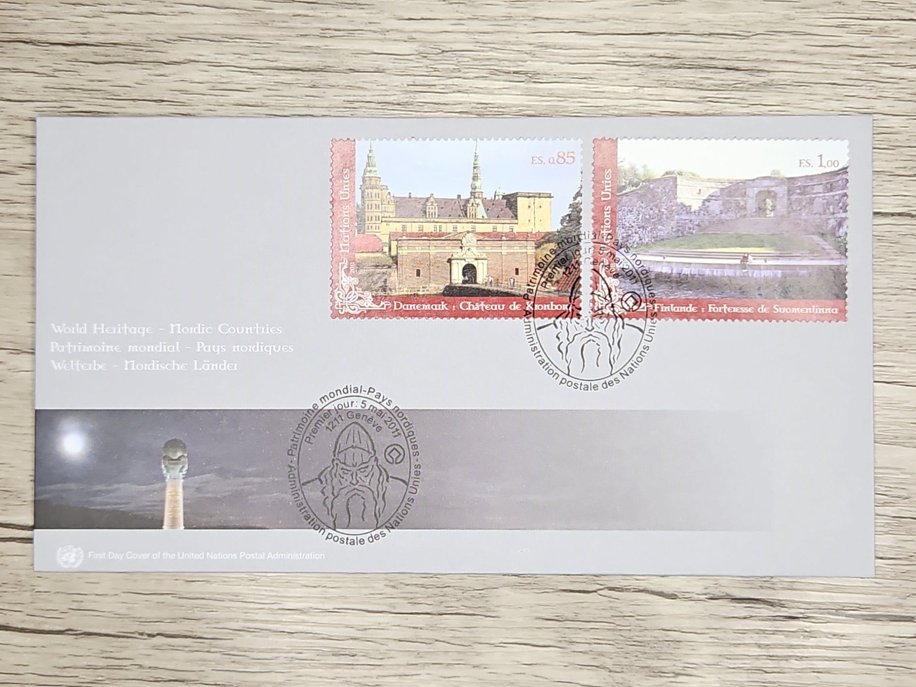 Alle Briefmarken: CL22 Enveloppe + Timbre UN / Suisse 2011 – Gebraucht aus Cousset von Patrick_Collections