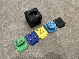 FRANK Universal Reiseadapter Set 6-teilig – EU UK USA IT AUS