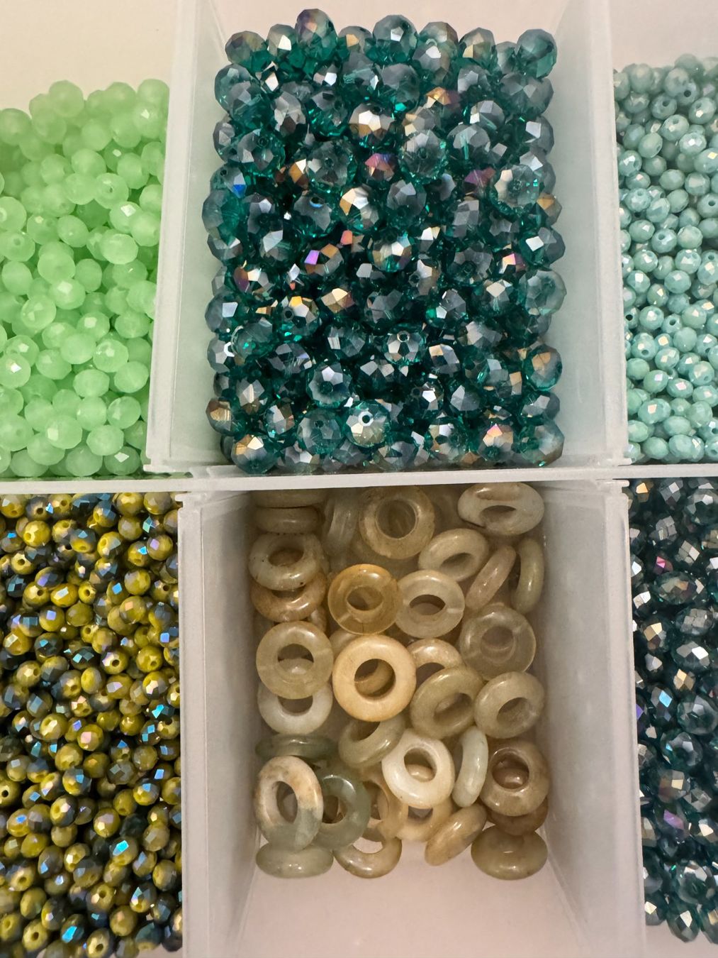 Kit bricolage: Material zum Schmuck machen oder basteln - GRUEN Nr. 6 – Nuovo (secondo la descrizione) da Maienfeld venduto da Fashion_2009 3