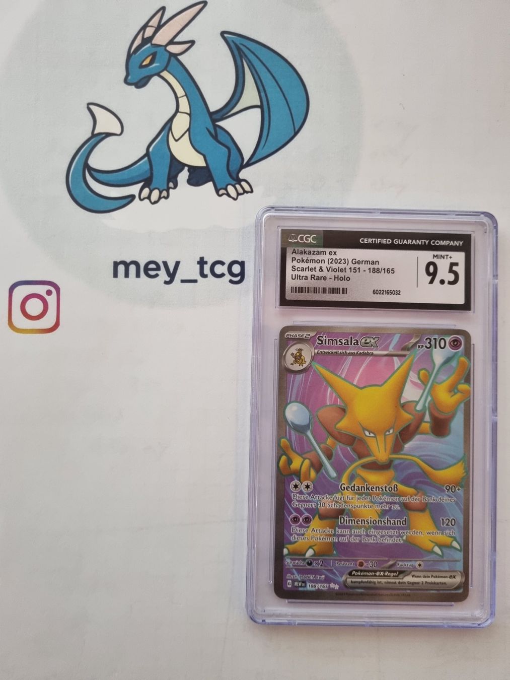 Pokémon Carte collezionabili: Simsala CGC 9.5 – Nuovo (secondo la descrizione) da Holzhäusern ZG venduto da mey_tcg