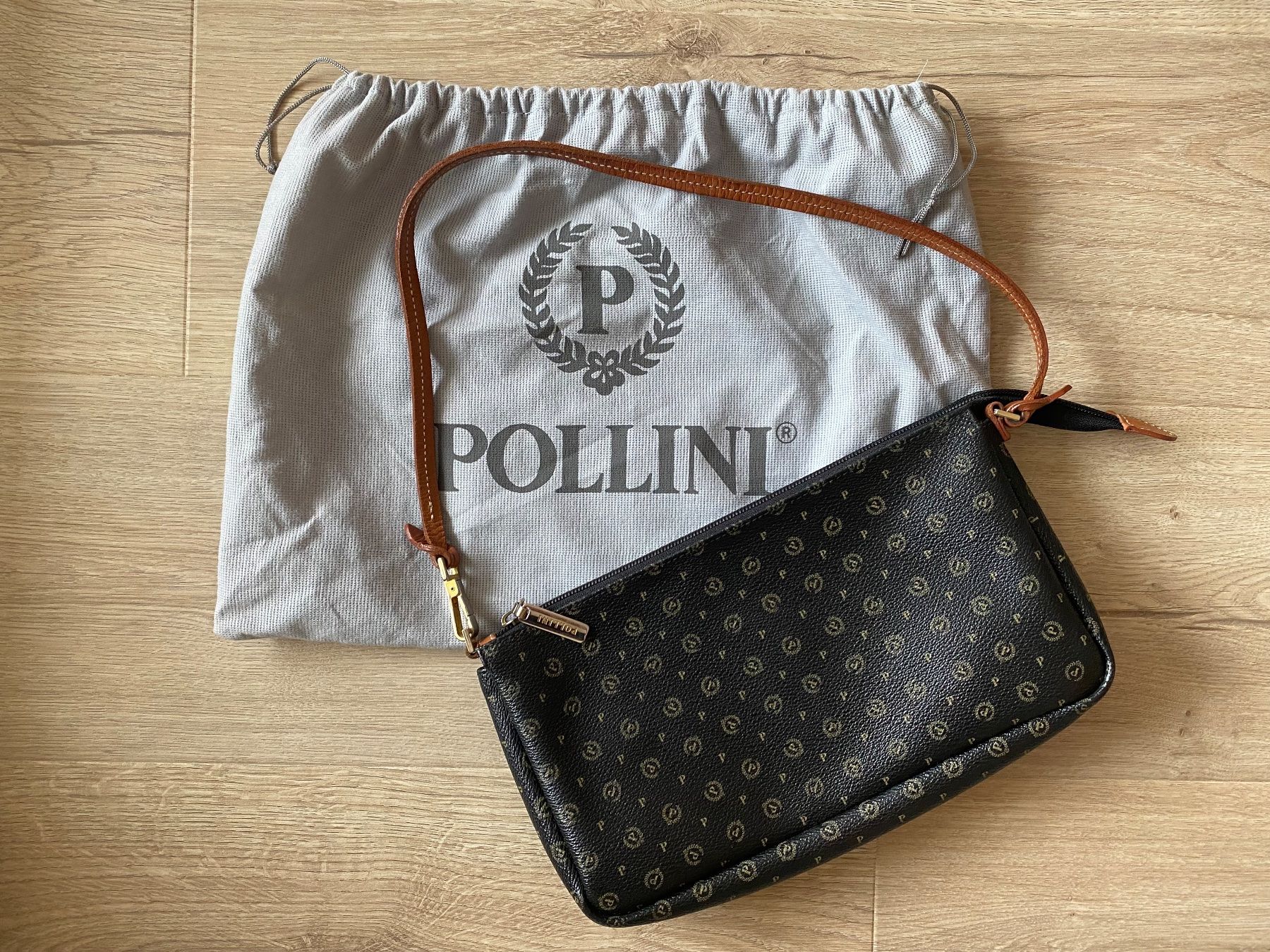 Borse da donna: Pochette Pollini monogramma con dust bag originale – Usato da Murten venduto da Moisa