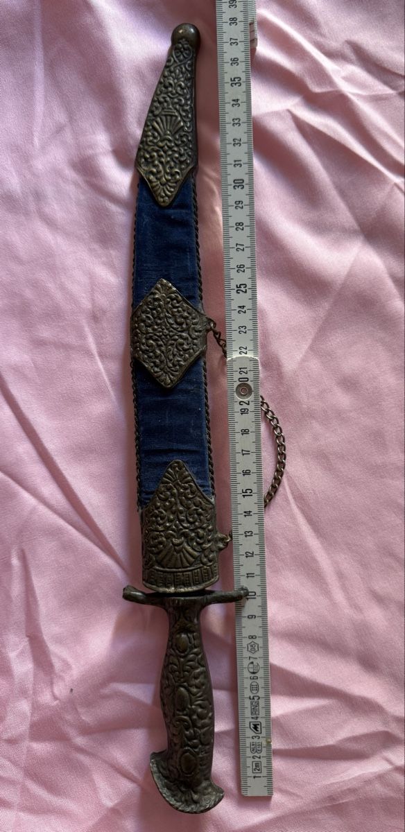 Posate: Dolch mit Scheide orientalisch verziert antik ca. 32cm – Usato da Biel/Bienne venduto da Katja01112 6