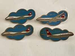 4 Pin Swissair Flugzeuge