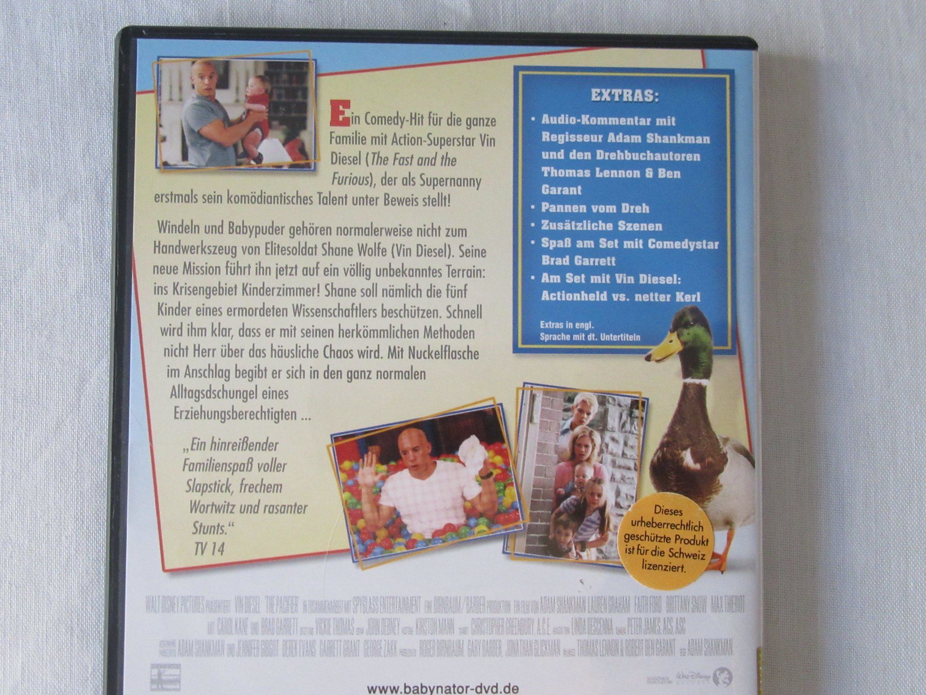 Tutti i DVDs: DVD - The Pacifier / Der Babynator, Vin Diesel, Versand 2.- – Usato da Bern venduto da Mariana7 1