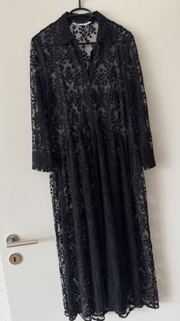 Zara Spitzenkleid, Schwarz, Gr. S