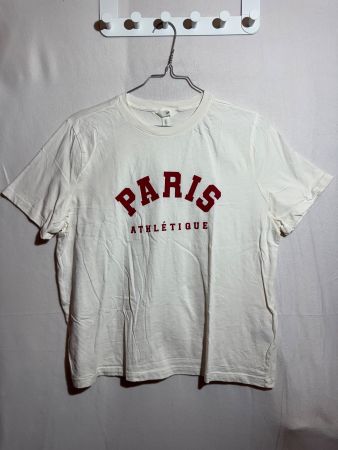 Weisses T-Shirt mit Aufdruck von H&M Gr. L