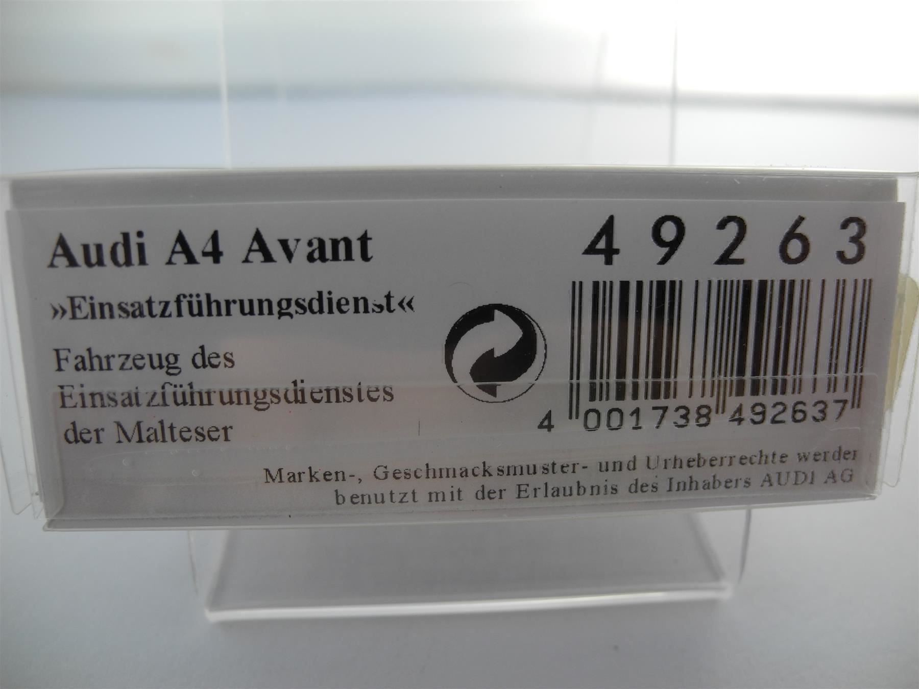Busch Modellautos: Busch 49263 Audi A4 Avant, Nr. t39 – Neu und originalverpackt aus Kottwil von Crazyrolf 2