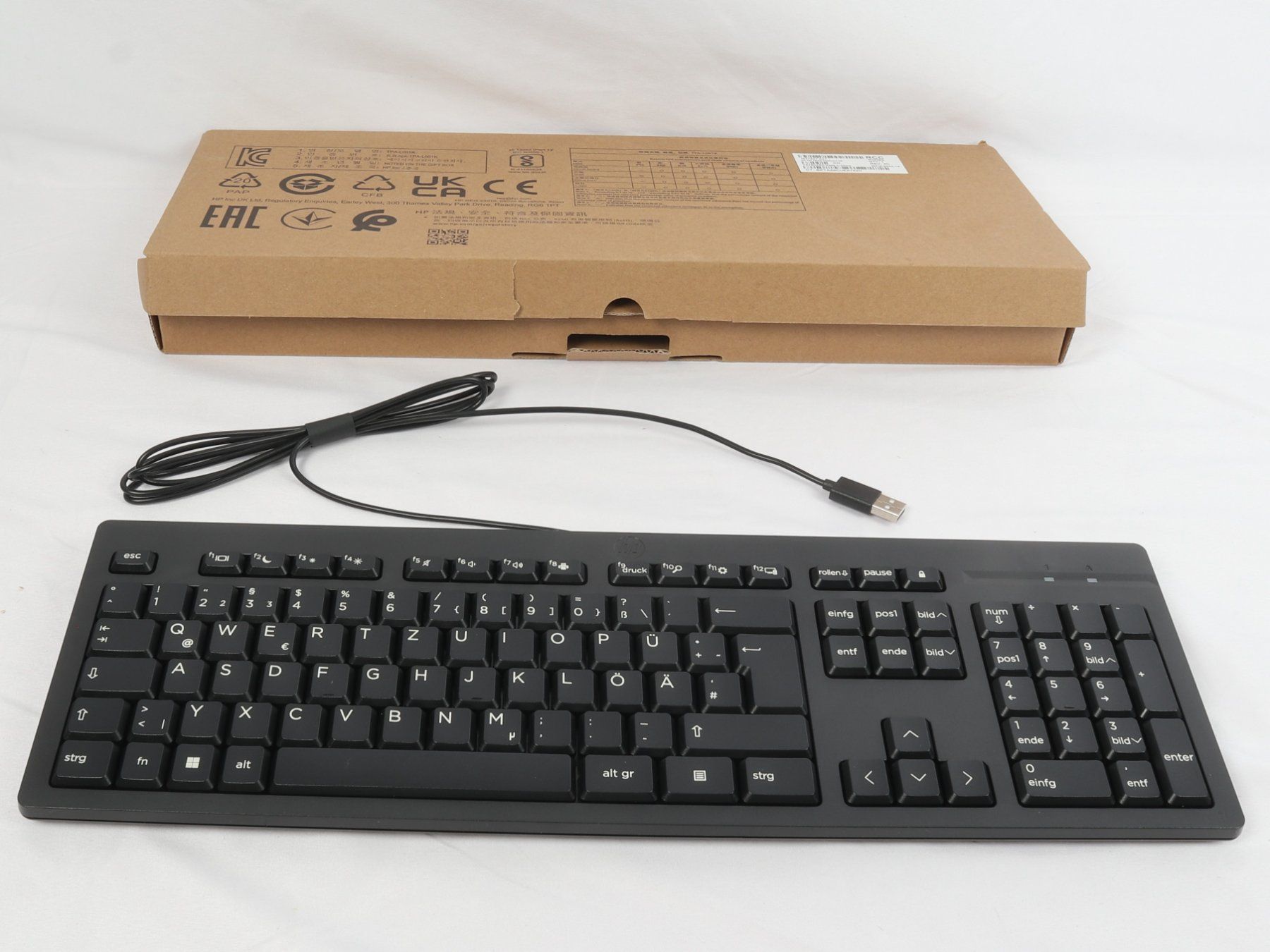 Hewlett Packard Tastaturen: HP 125 Wired Keyboard – Neu (gemäss Beschreibung) aus Steinen von Restwert_Steinen