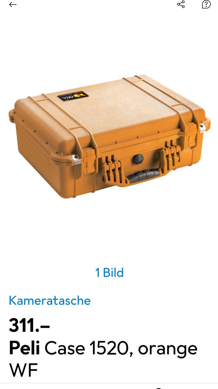 Peli Reisekoffer: Peli Protector 1520 Orange neuwertig – Gebraucht aus Bern von KlickUndWeg 6