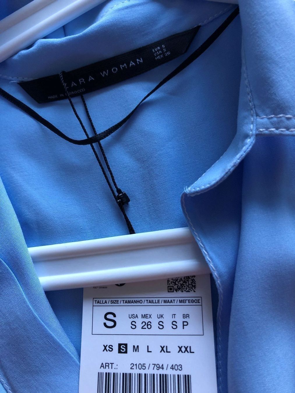 Blusen: Bluse Zara, blau – Neu und originalverpackt aus Adliswil von Majeska 3