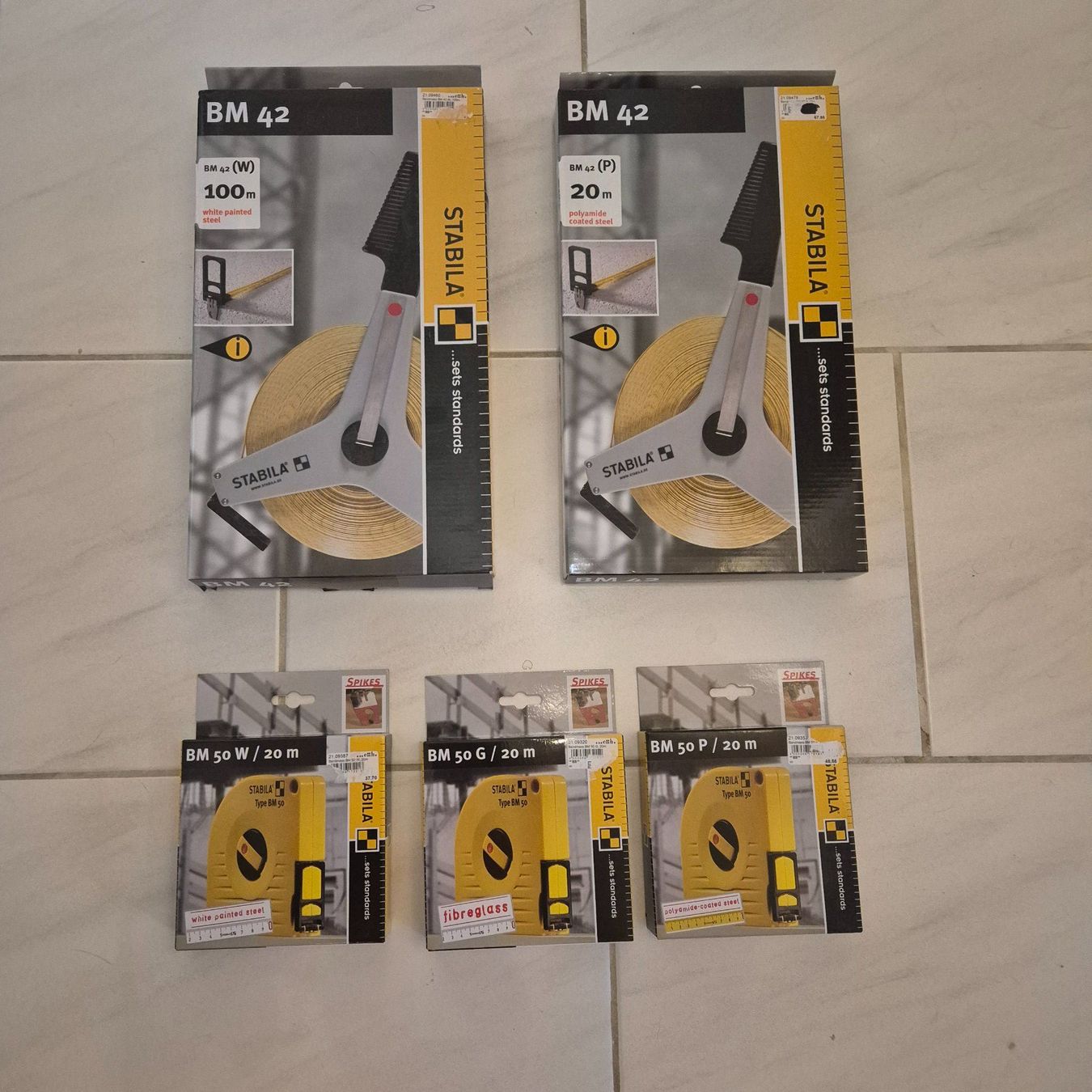 Tutti gli attrezzi: 5 Teiliges Bandmass Set STABILA – Nuovo e nell'imballaggio originale da Arni AG venduto da kurtrmeier