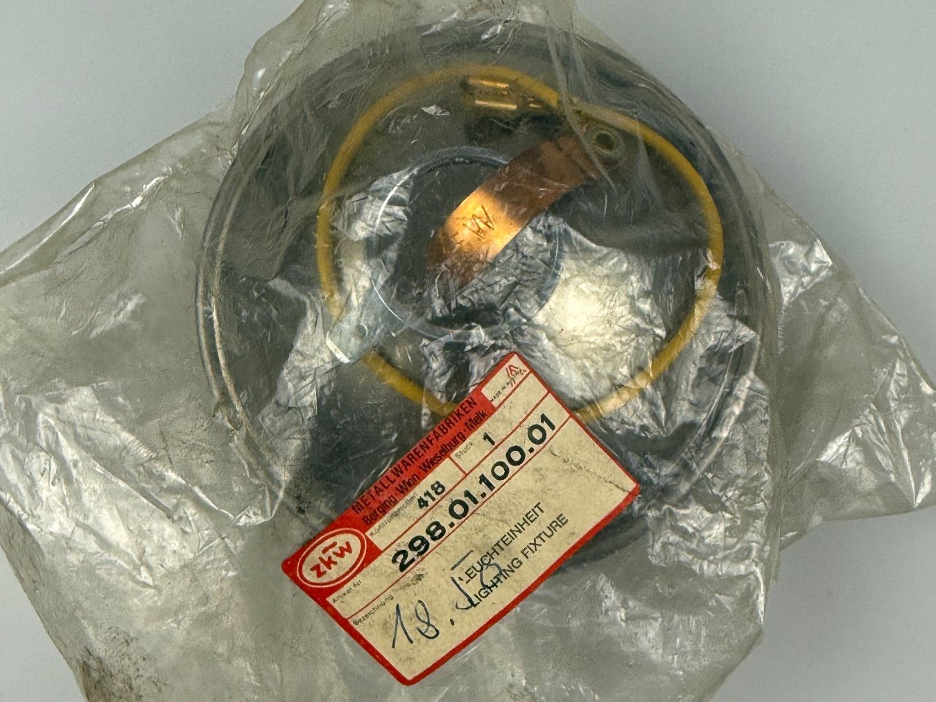 Puch Ciclomotori: ZKW Scheinwerferglas NOS – Nuovo e nell'imballaggio originale da Hallau venduto da mofaplus 1
