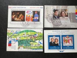 Liechtenstein Lot mit  4 Kleinblocks Erstag   (A1217)