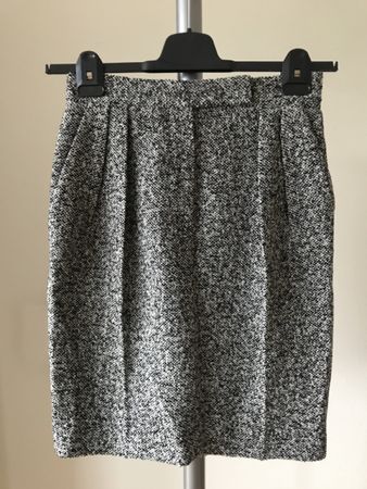 Jupe tweed MAX MARA, laine, Taille 36