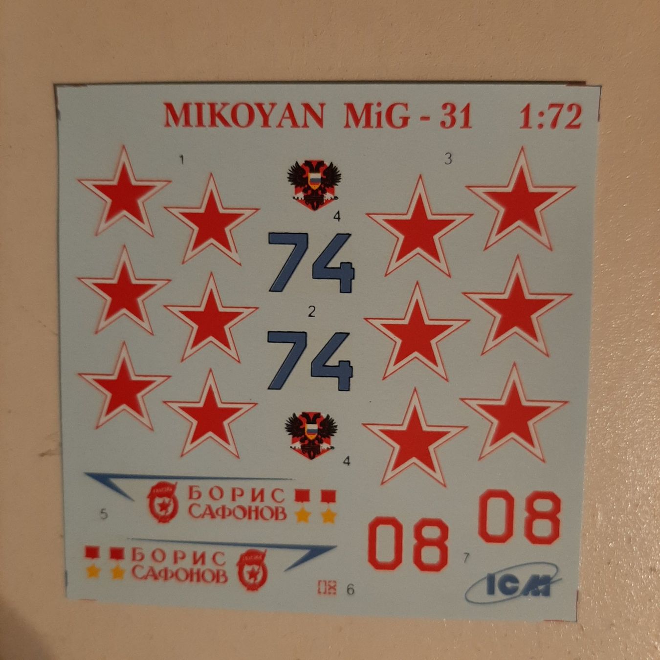 Kit di modellismo & Modellini statici: 1978 ... MIG-31 Foxhound ... ICM 72151 – Nuovo (secondo la descrizione) da Bonstetten venduto da Benibanny59 4