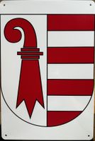 Kanton Jura Blechschild Metallschild Delsberg Delemont Ross