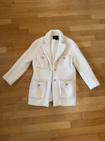 Designer Mantel Jacke Boucle Maje Paris Grösse 36 S