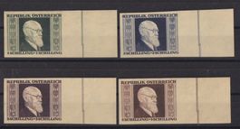 Österreich 1946: Renner-Serie geschnitten ** - Kat. 280.--