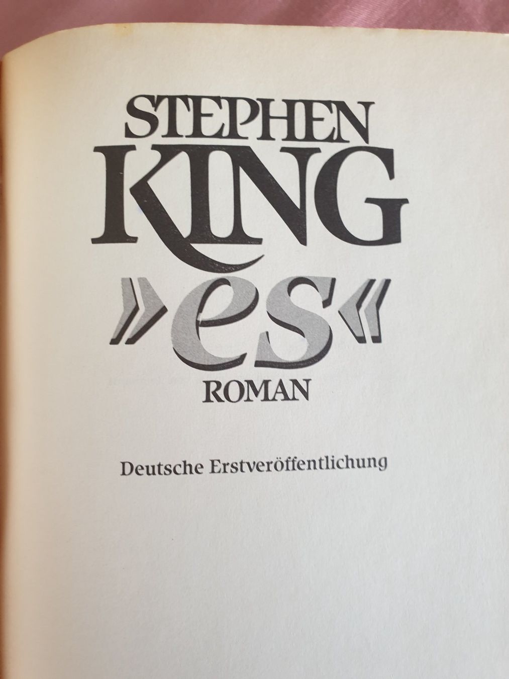 Libri: Stephen King: es - Deutsche Erstveröffentlichung – Usato da Tuggen venduto da Mviola2 2