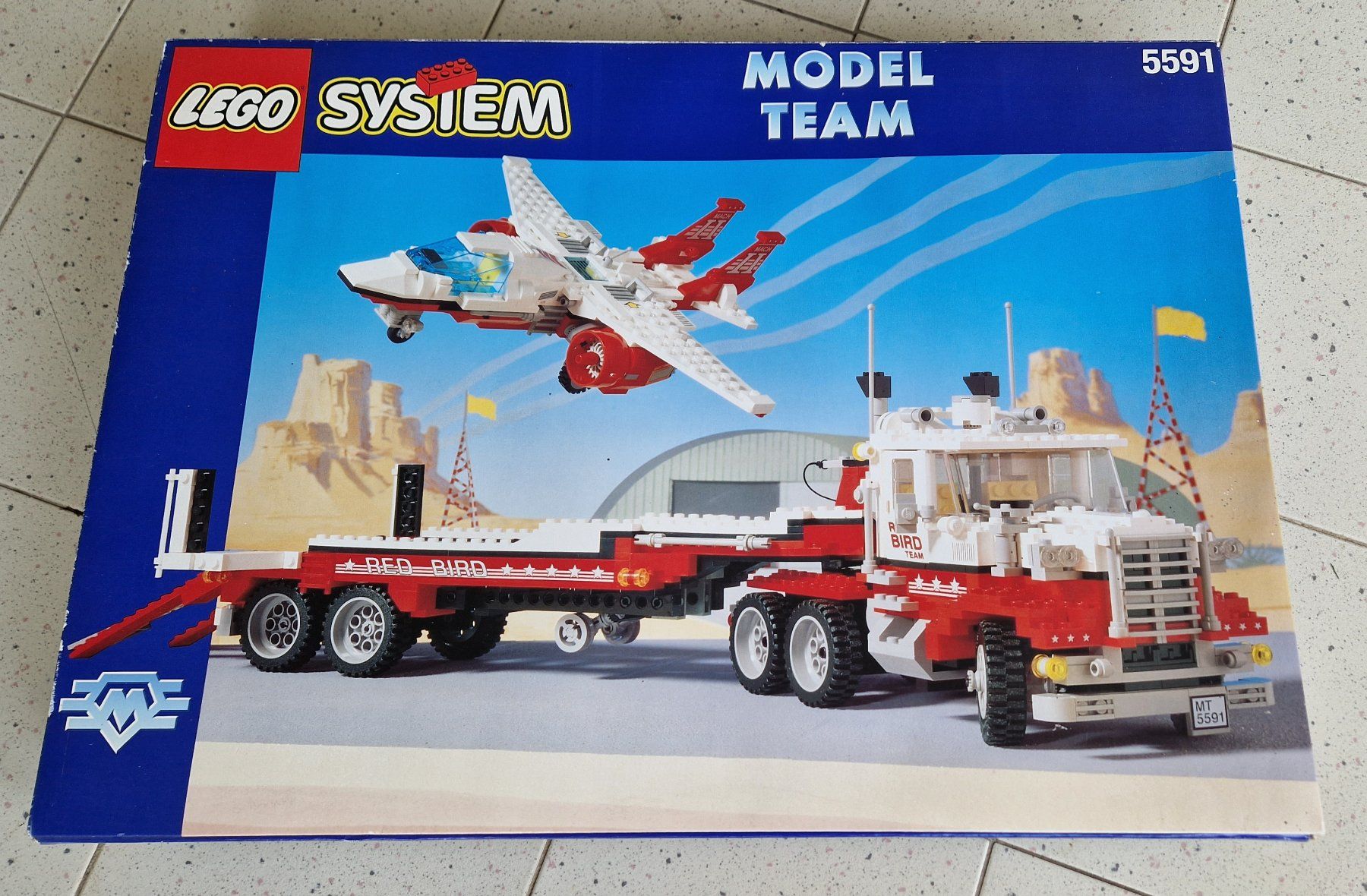 Lego Kit di costruzioni: LEGO System 5591 Model Team Mach 2 Red Bird Rig von 1994 – Nuovo (secondo la descrizione) da Rheinau venduto da tobitobsen80