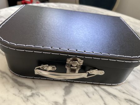 Retro Black Suitcase (cartoon)- Stylish Storage