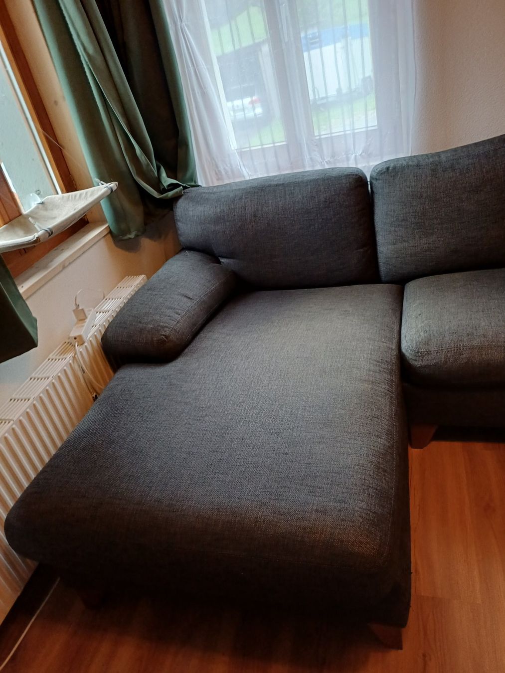Sofas: Ecksofa anthrazit, L-förmig,  gebraucht – Gebraucht aus Oberschrot von T.9b 1