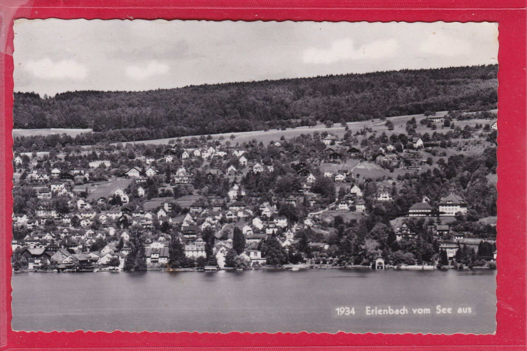 Cartoline postali: ERLENBACH VOM SEE AUS, 28.5.1952 – Usato da Oberrieden venduto da Gebirgsstelze