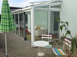 Wintergarten aus Stahl ab ca. Mitte August
