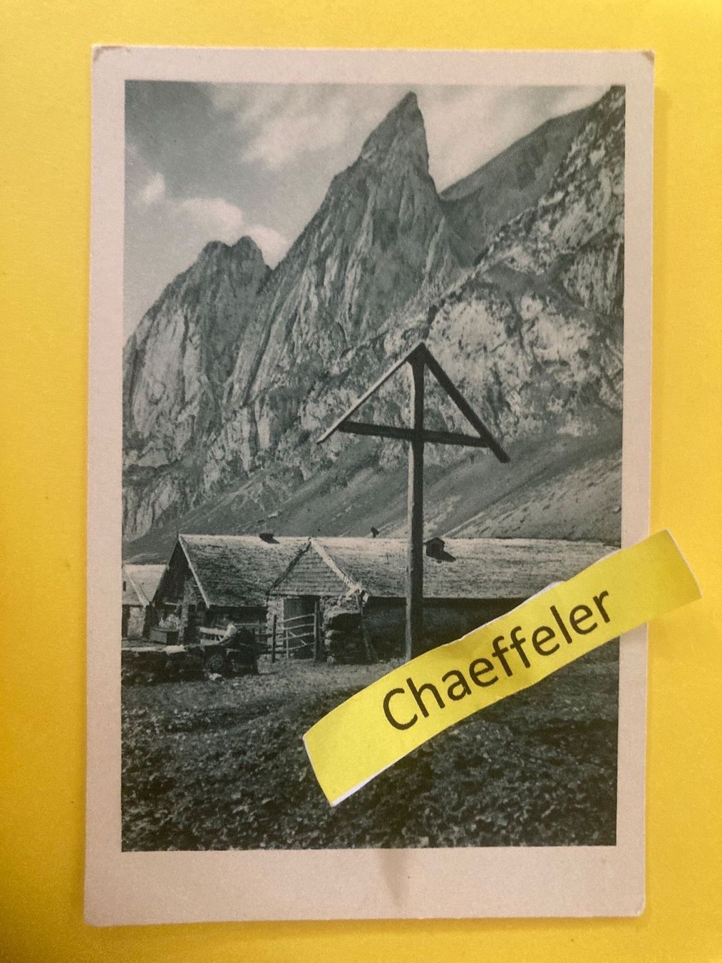 Cartoline postali: Tesselalp mit Säntis – Usato da Zürich venduto da Chaeffeler