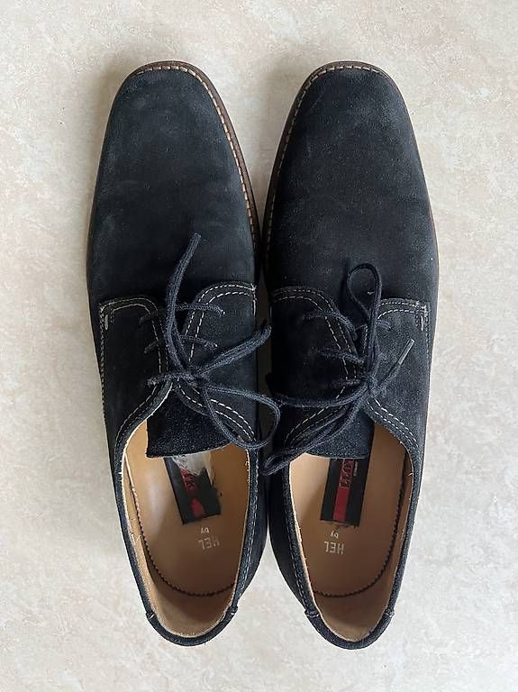 Scarpe da uomo: Schwarze Wildleder Schuhe – Usato da Zürich venduto da san_b8lk