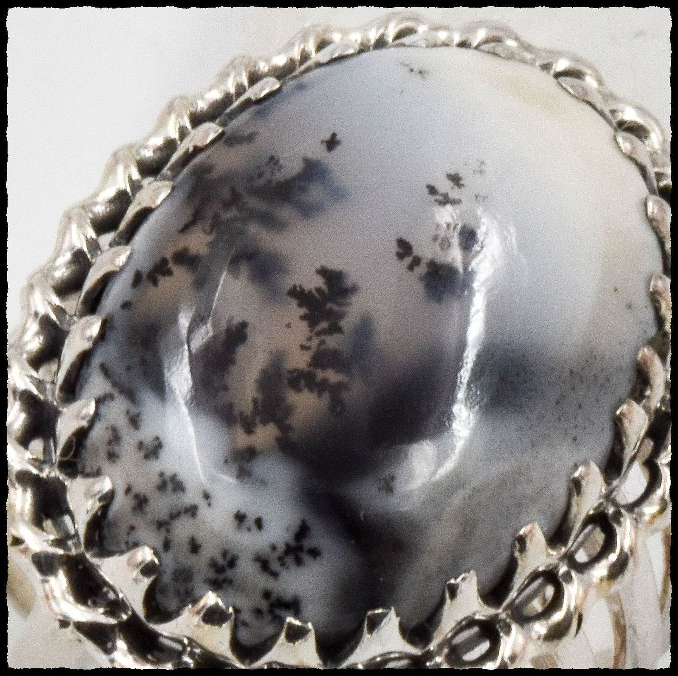 Anelli: DENDRITE OPAL, Dendriten Opal Ring 925 Silber – Nuovo e nell'imballaggio originale da Oberglatt ZH venduto da Goldfee1 3