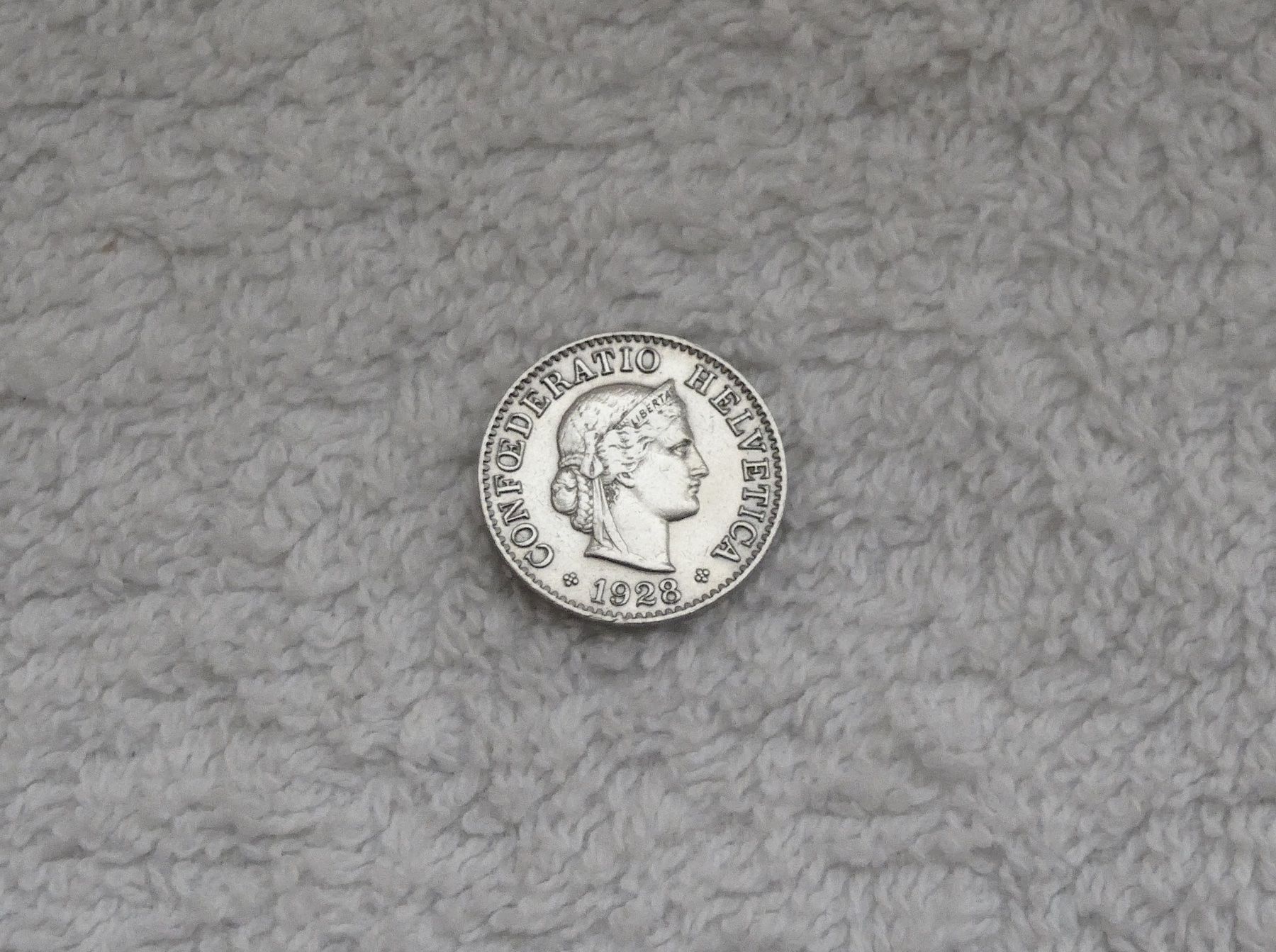 Tutti le monete: 5 centimes/rappen 1928 – Usato da Nyon venduto da Ilmi09