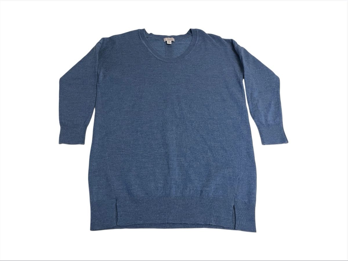 Gap Pullover & Sweatshirts: GAP Merino Wolle V-Neck Pullover, Grösse S, Damen - Blau – Gebraucht aus Luzern von woti-shop 1