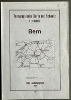Bern. Topographische Karte der Schweiz. 1949