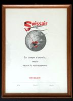 Swissair - Gerahmte Werbung / Publicité encadrée 1946