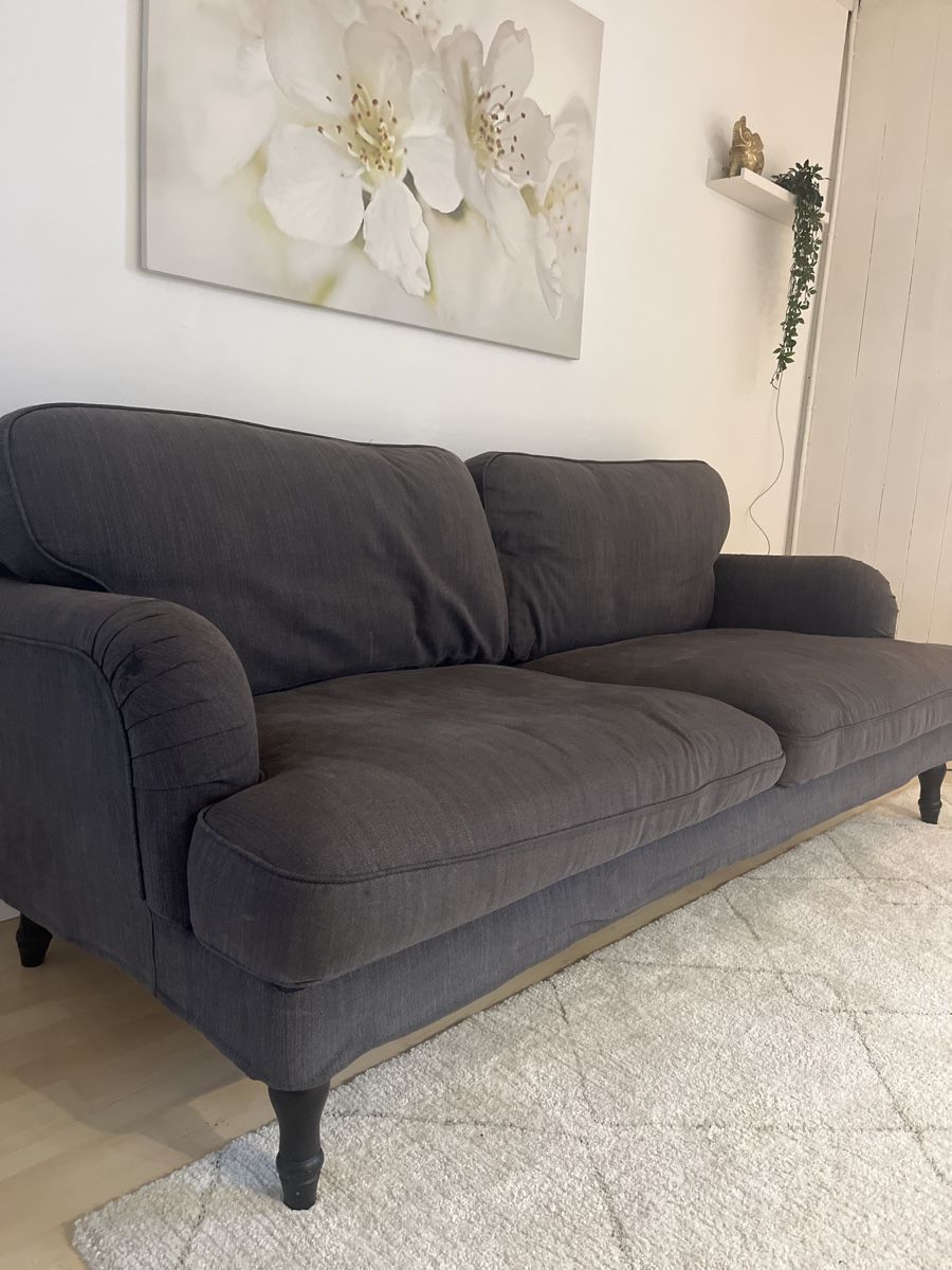 Ikea Sofas: Gemütliches Sofa/Couch, dunkelgrau, Bezug waschbar! – Gebraucht aus Au / ZH von Felipe_londono 1