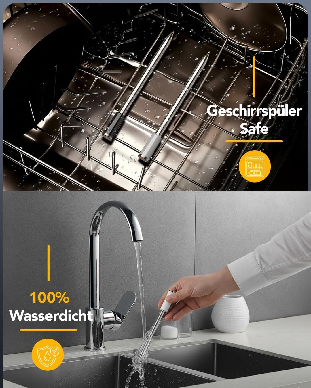 Sonstiges für Haushalt & Wohnen: Fleischthermometer WLAN Bluetooth 2 Sonden 6 Sensoren IP67 – Neu und originalverpackt aus Schaffhausen von her_zt65 6