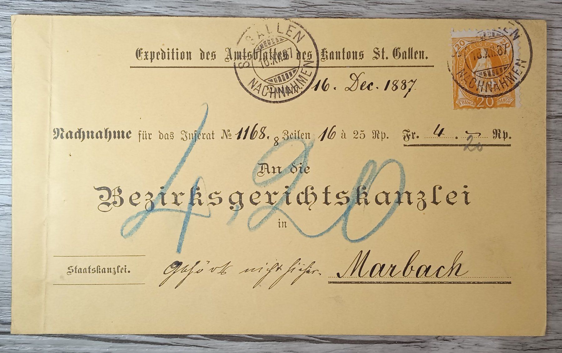 Tutti i francobolli: TR48 Carte Postale + Timbre Suisse 1887 – Usato da Cousset venduto da Patrick_Collections
