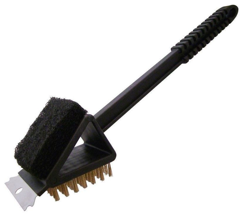 Professionelle Grillbürste Für Pizzaöfen & Grills - Mit Langem Griff & Schaber