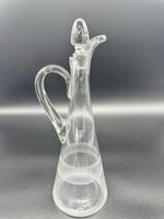 Vintage Clear Glass Carafe with Stopper