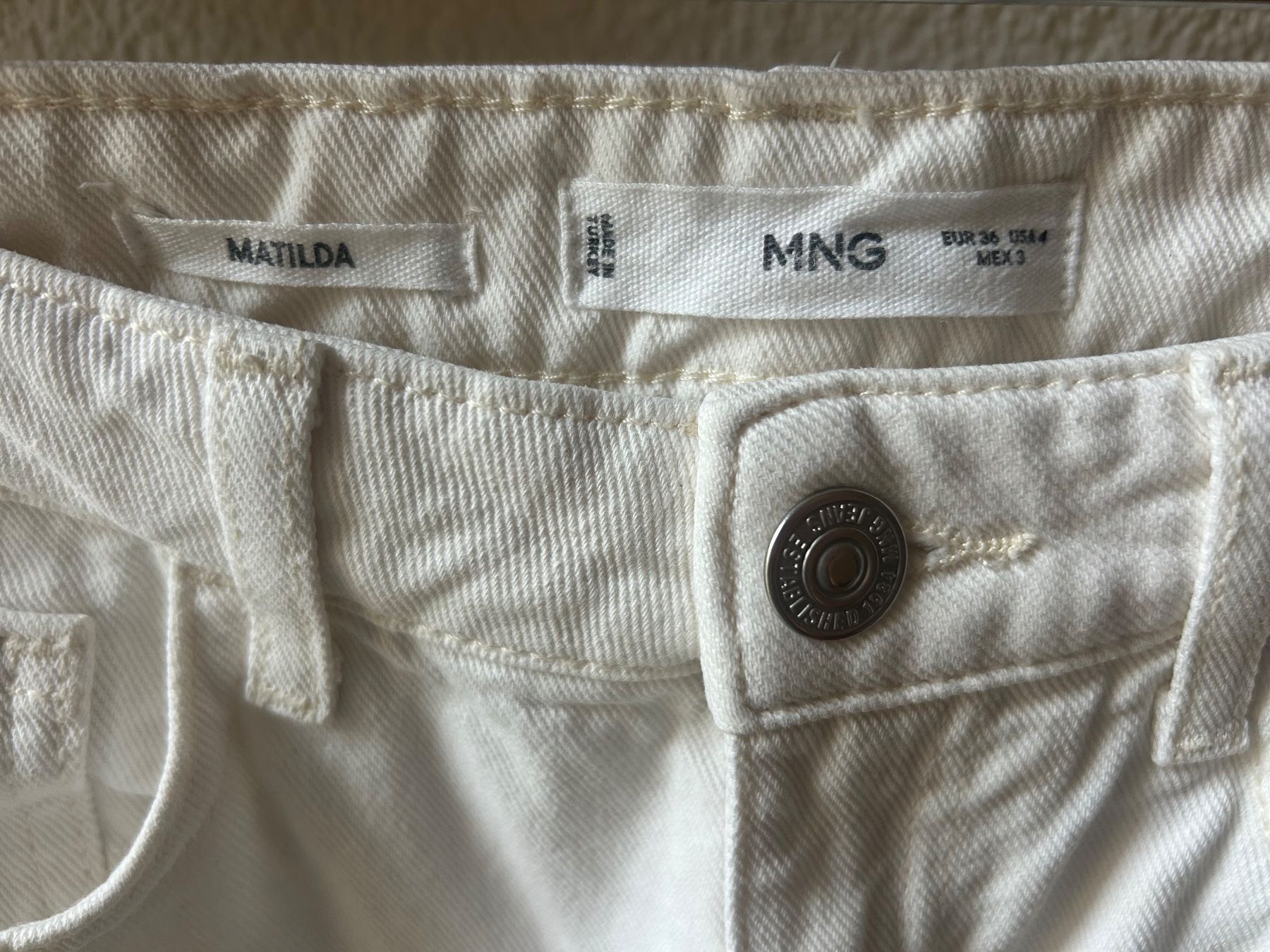 Mango Jeans: Jeans Mango Matilda weiss Grösse 36 – Usato da Zürich venduto da Lp_bn 1