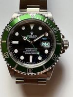 ROLEX Submariner Ref:16610-LN/Kermit-LV,Lünette Black u.Grün