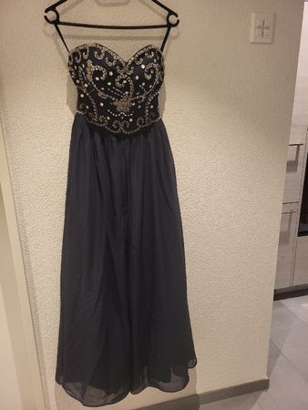 Schickes Abendkleid, Grösse XS/S Dunkelblau - Festlich!