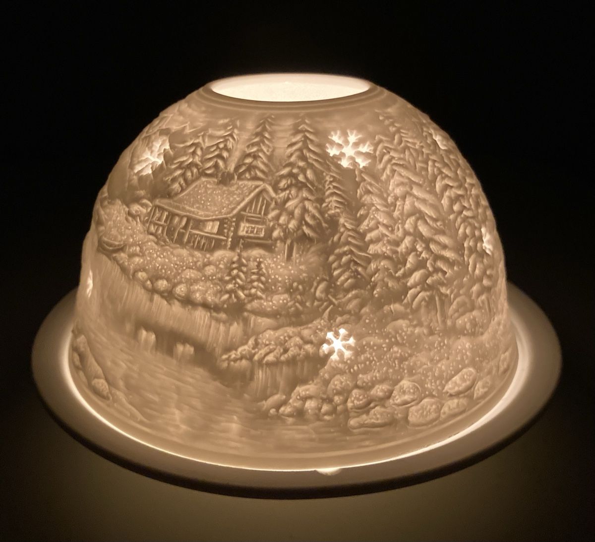 Tutte le decorazioni: Teelicht/Lithophane mit Wintermotiv – Nuovo (secondo la descrizione) da Luzern venduto da Sohan 2