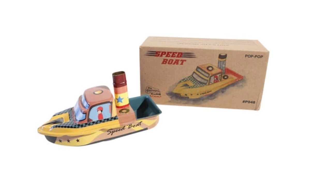 Giocattoli: Schlussverkauf - Pop Pop Boot Schnellboot "Speed Boat" – Nuovo e nell'imballaggio originale da Adliswil venduto da art-of-crafts 2